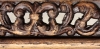 Bois ocre antique baroque ajour� invers� 107X45 mm